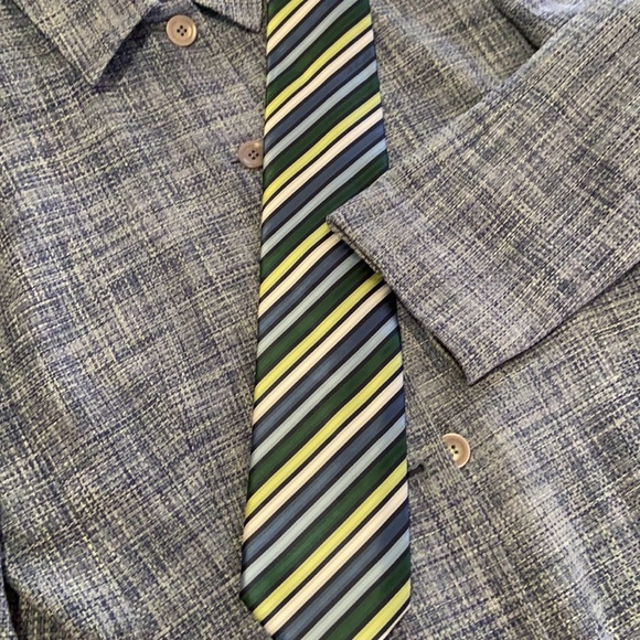 Haggar Men’s Neck Tie Polyester Stripes - Picture 7 of 9